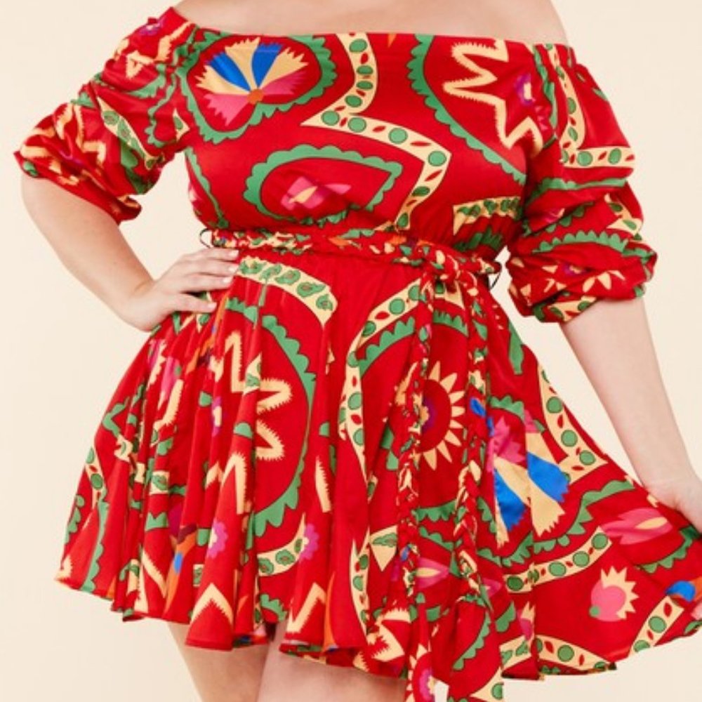 Off the shoulder dress